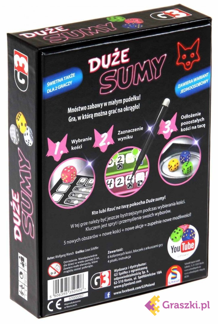 Duże sumy tył Duże sumy tył