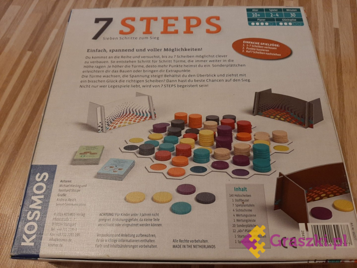Gra 7 Steps - Kiesling & Staupe tył Gra 7 Steps - Kiesling & Staupe tył