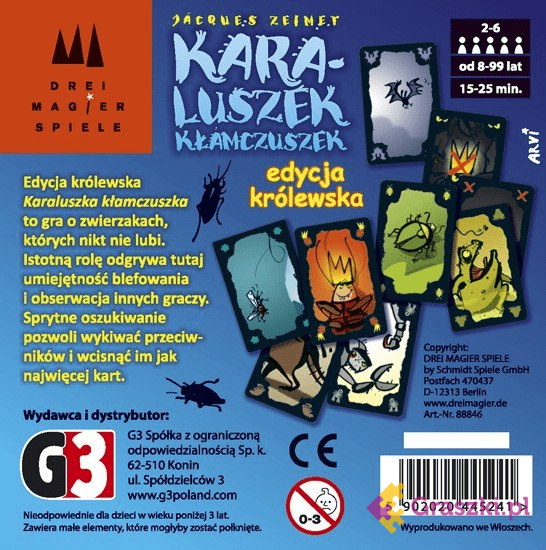 Karaluszek Kłamczuszek tył Karaluszek Kłamczuszek tył