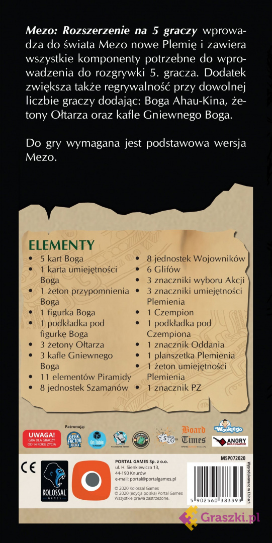 Mezo: Rozszerzenie na 5 graczy tył Mezo: Rozszerzenie na 5 graczy tył