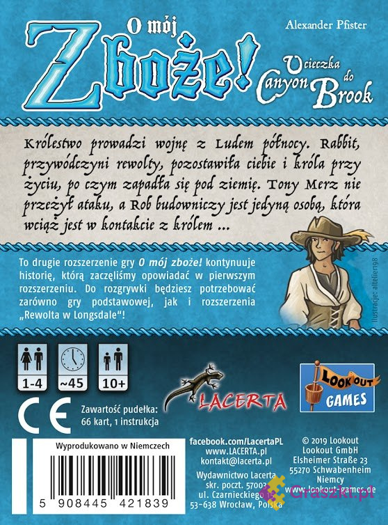 O mój zboże! - Ucieczka do Canyon Brook tył O mój zboże! - Ucieczka do Canyon Brook tył