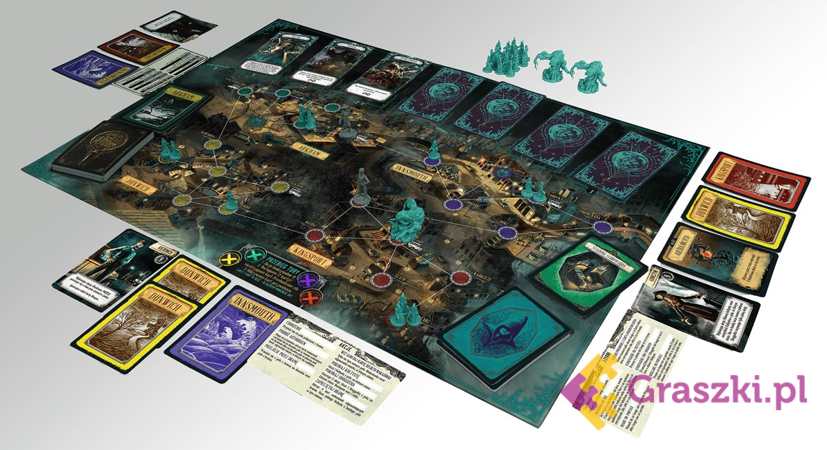 Pandemic: Czas Cthulhu plansza Pandemic: Czas Cthulhu plansza