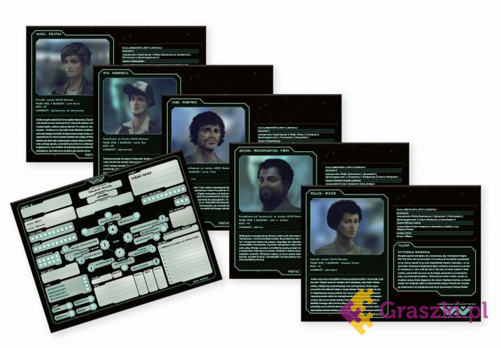 Obcy: Gra fabularna - Zestaw startowy postacie Obcy: Gra fabularna - Zestaw startowy postacie