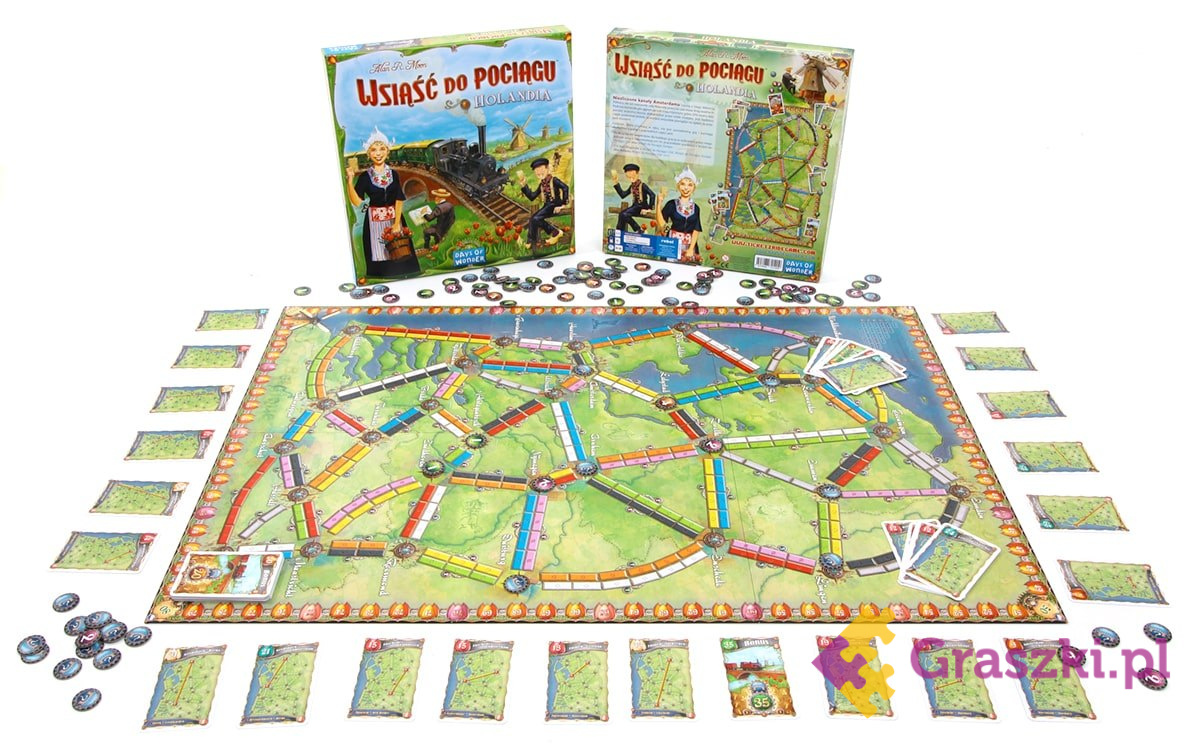 Wsiąść do Pociągu: Kolekcja Map 4 - Holandia zawartosc Wsiąść do Pociągu: Kolekcja Map 4 - Holandia zawartosc