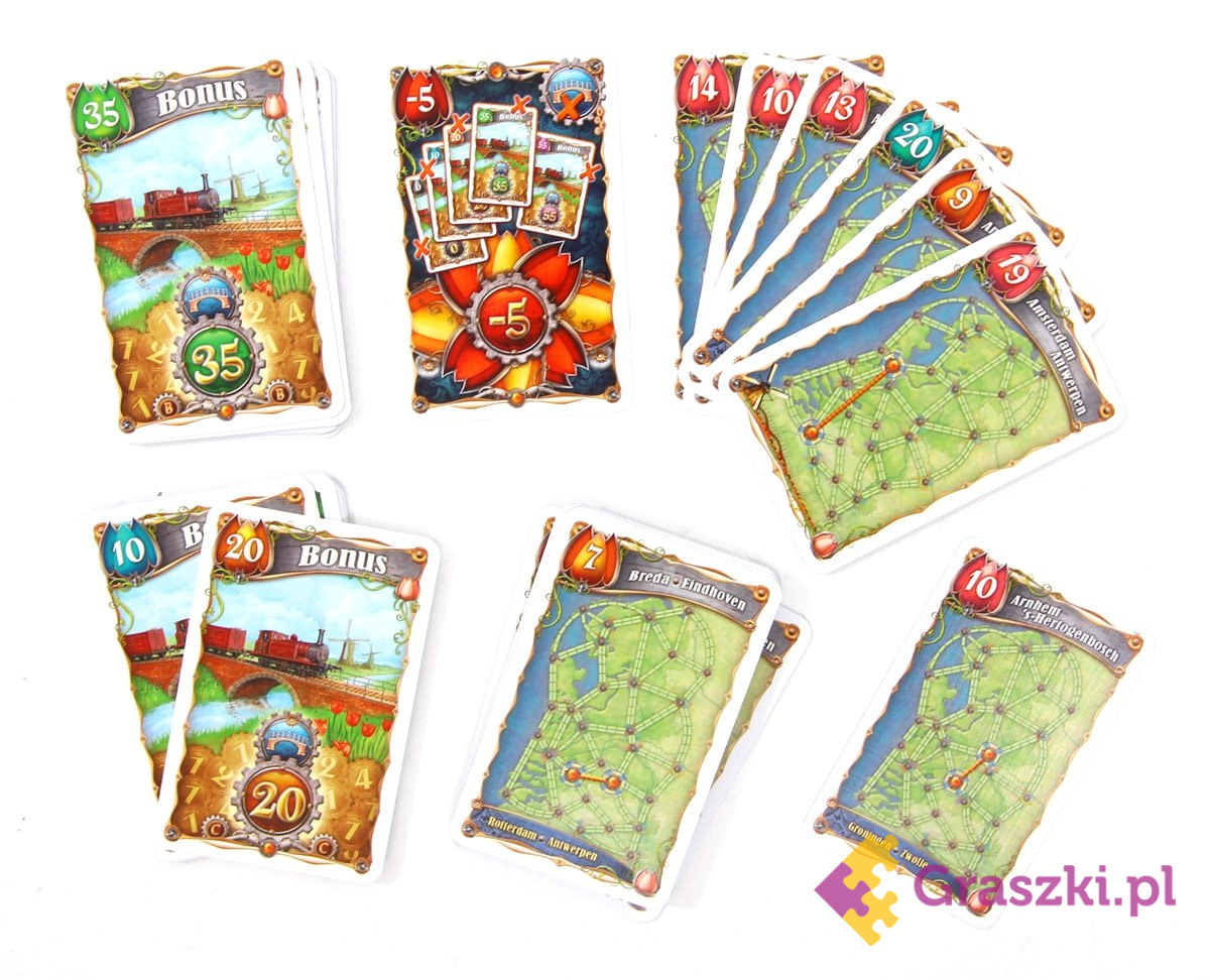 Wsiąść do Pociągu: Kolekcja Map 4 - Holandia karty Wsiąść do Pociągu: Kolekcja Map 4 - Holandia karty