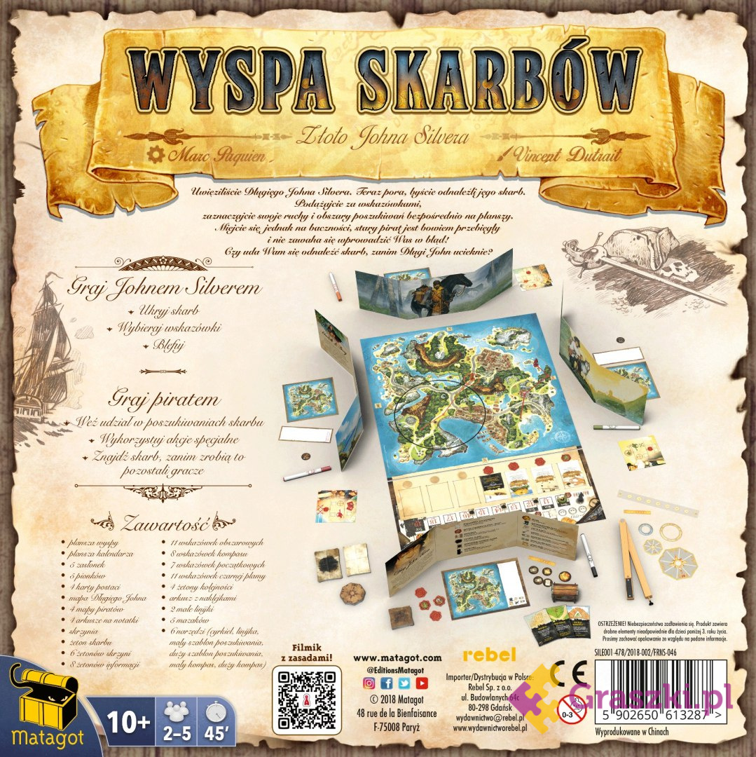 Wyspa skarbów: Złoto Johna Silvera tył Wyspa skarbów: Złoto Johna Silvera tył