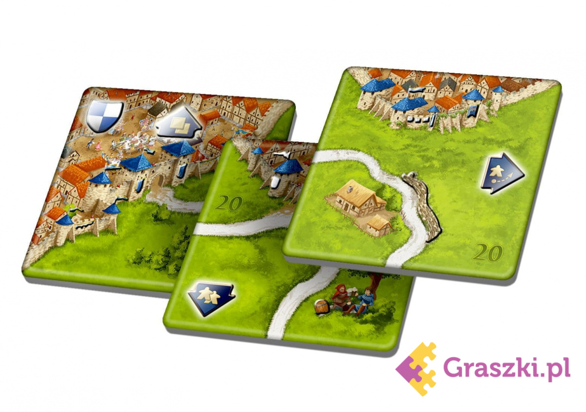 Carcassonne: Edycja Jubileuszowa płytki Carcassonne: Edycja Jubileuszowa płytki