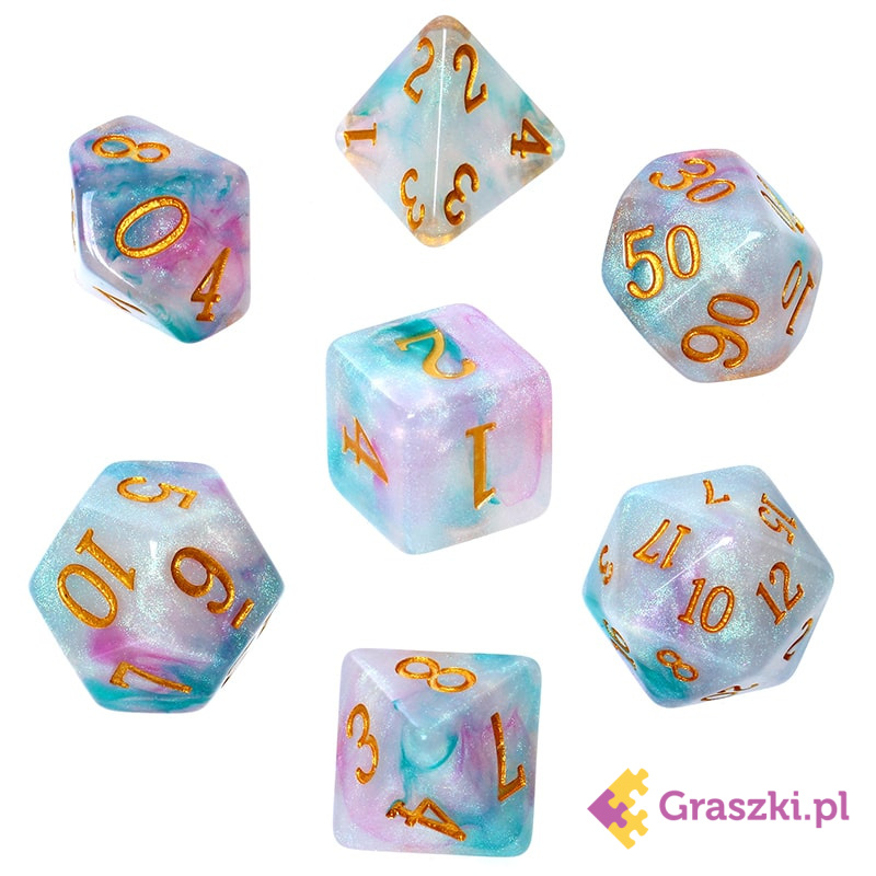 Komplet kości REBEL RPG - Akrylowe - Esencja Magii elementy Komplet kości REBEL RPG - Akrylowe - Esencja Magii elementy