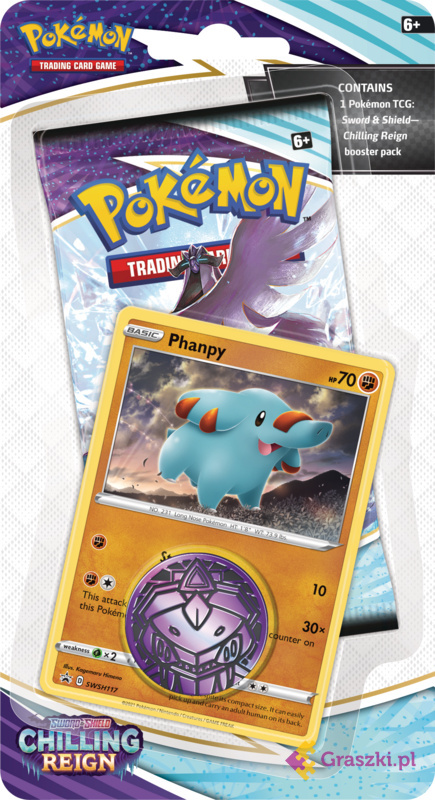 Pokémon TCG: Chilling Reign Checklane Blister Phanpy Pokémon TCG: Chilling Reign Checklane Blister Phanpy