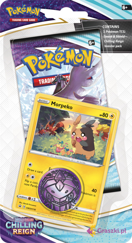 Pokémon TCG: Chilling Reign Checklane Blister Morpeko Pokémon TCG: Chilling Reign Checklane Blister Morpeko