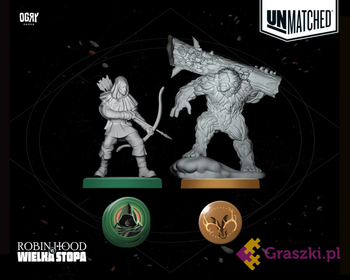 Unmatched Robin Hood vs Wielka Stopa figurki Unmatched Robin Hood vs Wielka Stopa figurki