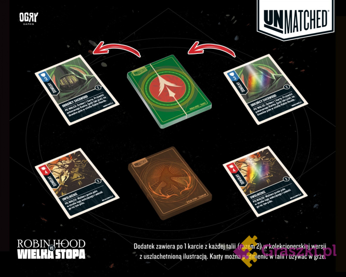 Unmatched Robin Hood vs Wielka Stopa karty3 Unmatched Robin Hood vs Wielka Stopa karty3