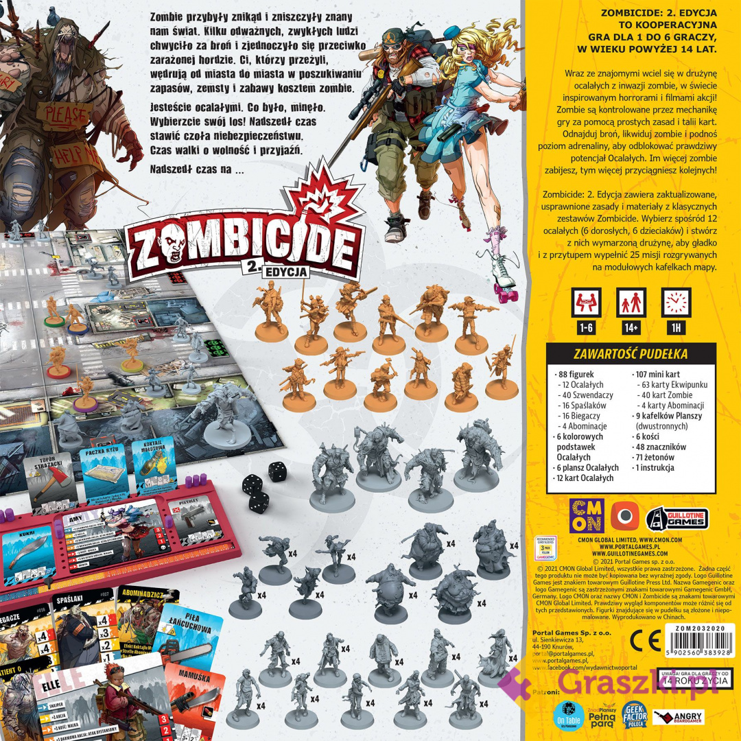 Zombicide 2 edycja tył Zombicide 2 edycja tył